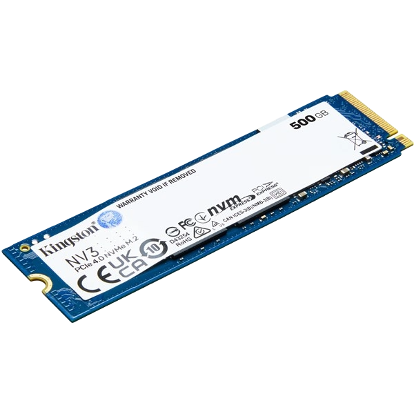 500GB Kingston NV3 M.2-2280 PCIe 4.0 x4 NVMe SSD - SNV3S/500G | CCL
